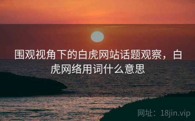 围观视角下的白虎网站话题观察，白虎网络用词什么意思