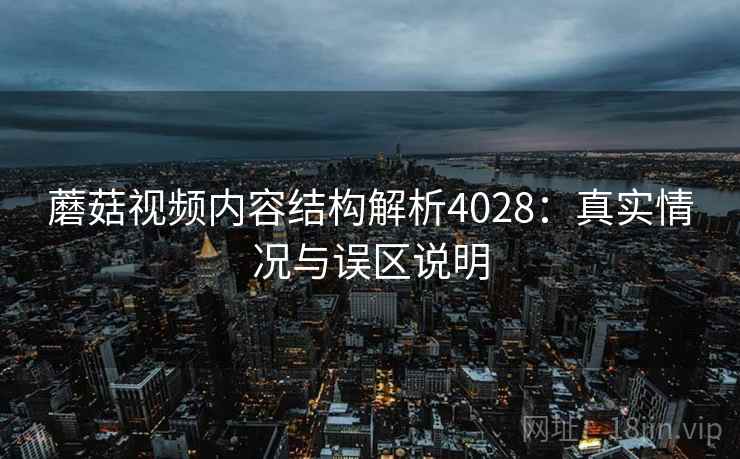 蘑菇视频内容结构解析4028：真实情况与误区说明