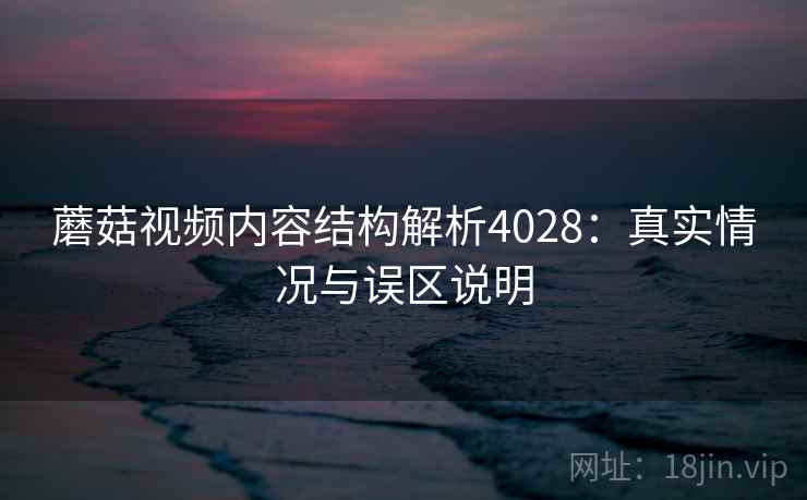 蘑菇视频内容结构解析4028：真实情况与误区说明